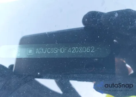 2015 Chevrolet Sonic Lt Auto из США, поврежденный, VIN 1G1JC5SH0F4208062